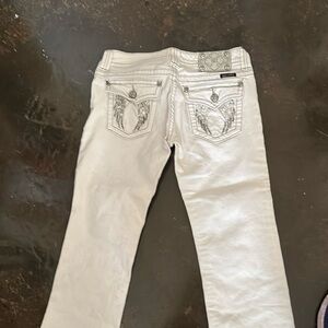 Miss Me Women's Cream capri  Jeans